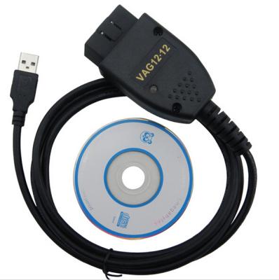 China English VAG Diagnostic Tool VAGCOM 12.12 VCDS HEX CAN USB Interface / Black USB Port Cable for sale
