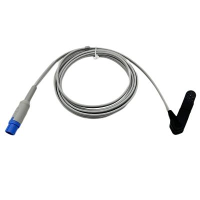China Animal/Adult Ear Clip 7 pin Oxygen Sensor Cable for Drager Siemens SpO2 Sensor en venta