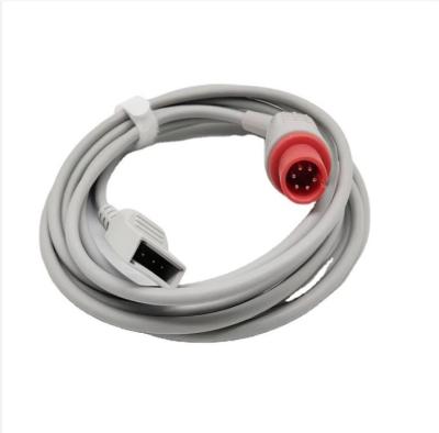 China Drager Draeger Utah Blood Pressure Transducer Cable 6pin IBP Adapter Cable for sale
