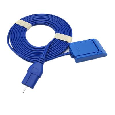 China Medical Esu Cable 2.0mm Grey Or Blue For Bipolar Plate Negative Plate for sale
