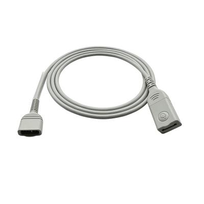 China Bis Vista Bilateral 10Pin Adaptador de monitor de EEG Cable de 4 electrodos Color gris en venta