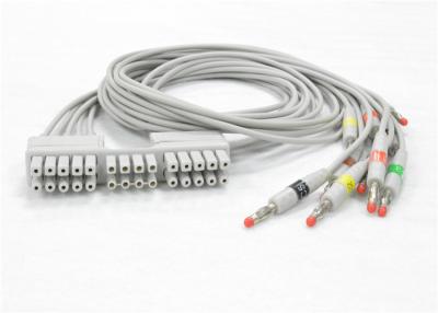 China Mortara Eli230 ECG / EKG Cable With 10 Lead Wires TPU Material 9293-046-60 for sale