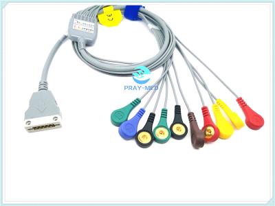 China Cable paciente compatible de Beneware ECG, 12 cable de la ventaja ECG con el material de TPU en venta