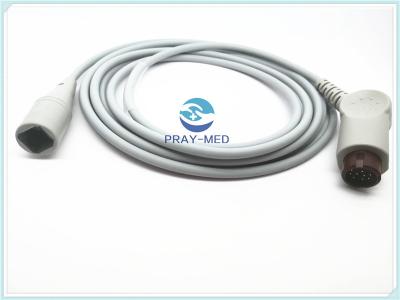 China Compatible Mindray Invasive Blood Pressure Cable 12 Pin Connector 2.7m Length for sale