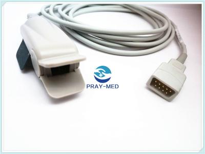 China Cable durable del material de la punta de prueba TPU del oxímetro del pulso del clip del finger de Datascope en venta