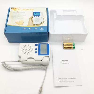China 3MHz 210bpm Medical Equipment Rechargeable Battery Handheld Fetal Doppler for sale