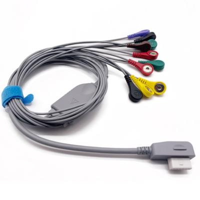 China 10 Lead 13pin ECG Lead Cable Compatible with CT 083S CT 086S for sale