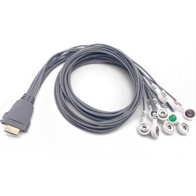 China Ligação 10 Ecg Holter Cable Grabber Connector de Landcome 1.5m à venda