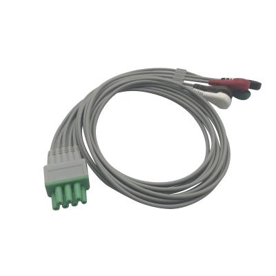 China AHA ECG Patient Cable 5 Lead Compatible For Mindray Telemetry Snap for sale