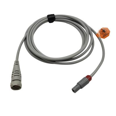 Chine Mâle d'IBP 5 Pin Invasive Blood Pressure Cable au transducteur d'argon à vendre
