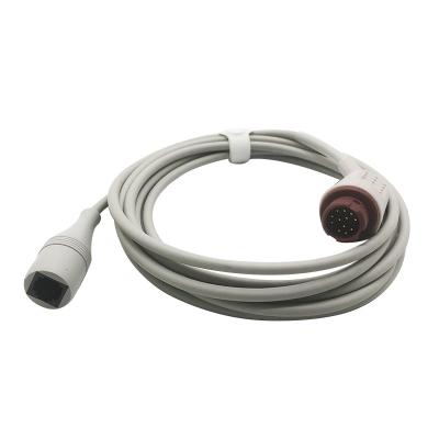 China HP Pressure Transducer Cable IBP Adaptor Wire To Utah / BD/ Edward / Abbott for sale
