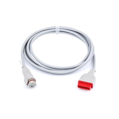 China GE Marqutte 11pin BD IBP Transducer , BD Medical Pressure Transducer 3m Length for sale