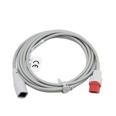 China Spacelabs Invasive blood pressure cable IBP cable,ibp extension cable to abbott 2.7m for sale
