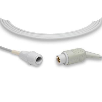 China Cable de AAMI IBP compatible con todo el conector calificado 6-Pin de los monitores los 2.7m de BP en venta
