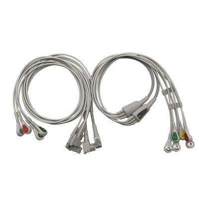 China HP TC30 ecg Cable 10 Lead Ecg Cord with snap/clip 989803151651 for sale