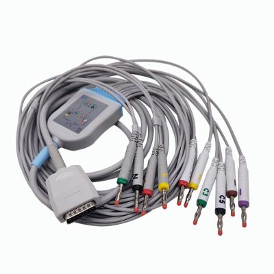 China Mortara Burdick Eclipse EKG Cable Compatible 007704 012-0844-00 012-0844-01 3.6m Length for sale