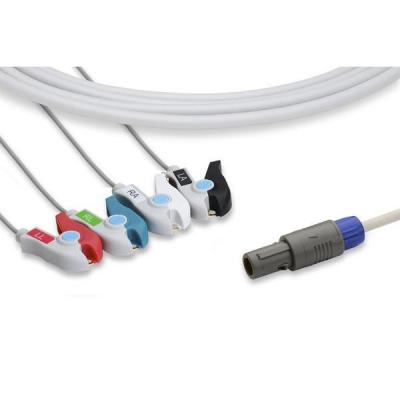 China Cable paciente de la ventaja ECG de Petas 4 con el capturador de 6 Pin/el peso del pellizco 0.7lb en venta
