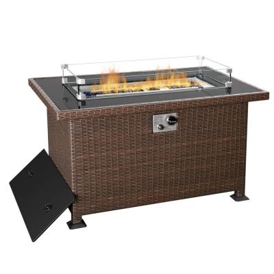 China 44in 50000 Btu Propane Fire Pit Table Auto Ignition for sale