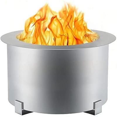 China Stainless Steel Bonfire Stove Smoke Free Fire Pits Outdoor Wood Burning for sale