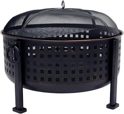 China 30 Inch 26.4 Pounds Portable Charcoal Fire Pit Outdoor Warming Bbq for sale