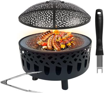 China 23 Inch Barbecue Outdoor Fire Pit Wood Burning Large Round Portable for sale