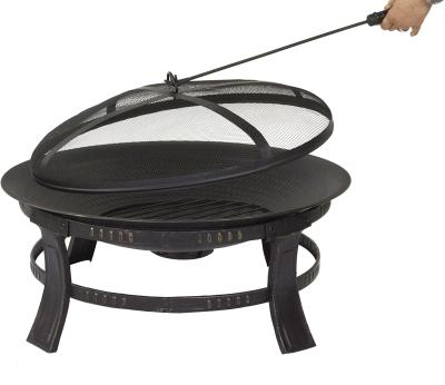 China Minimalism Style Round Charcoal Grill As Fire Pit Concrete For Warming for sale