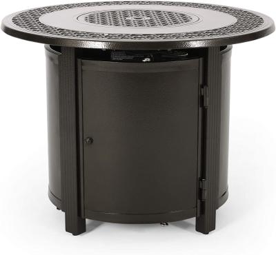 China Outdoor Round Propane Gas Fire Pit Aluminum Brazier for sale