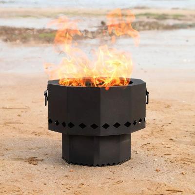 China Steel Camping 6.36kg Smoke Free Outdoor Fire Pit For BBQ Camping All Season for sale