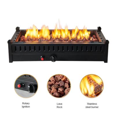 China Rectangular Outdoor BBQ Charcoal Burning Fire Pit Portable Small Size for sale