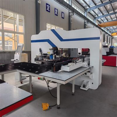China Servo Motor Automatic Turret Punching Machine Sheet Metal Stamping Turret Cnc Machine for sale