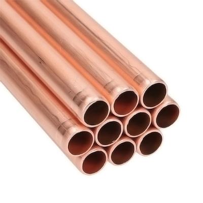 China Hot Sale Red Copper C11000/T2/Cu-ETP Pure Copper Pipe 8mm diameter for Air Condition Or Refrigerator for sale