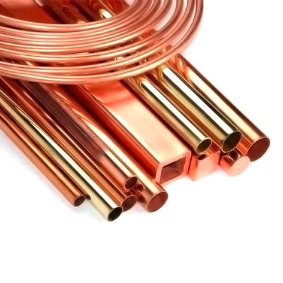 China Tubos de cobre de 1000 mm-6000 mm de longitud adecuados para aplicaciones de alta temperatura en venta