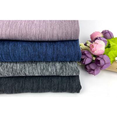 中国 Double Sided Polyester Spandex Fabric Knitted Jacquard Fabric Brushed Stretch For Sportswear 販売のため