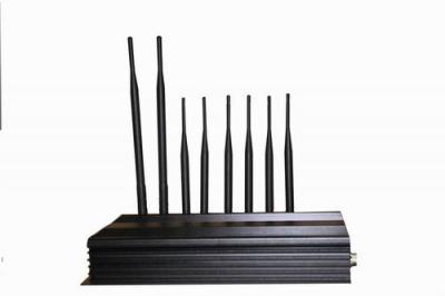 China PC Controlled 8 Antenna 3G 4G Cellphone Signal Jammer  WiFi Jammer for sale