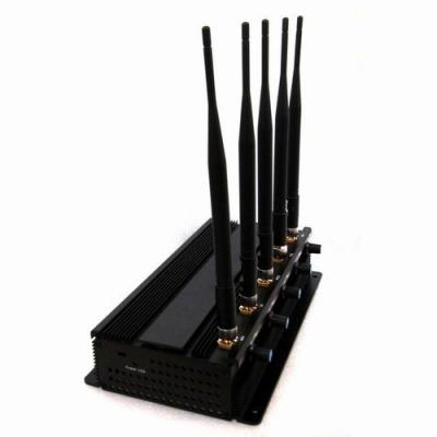 China 7W Powerful Tabletop Adjustable WiFi GPS Jammer & All Wireless Bug Camera Jammer for sale