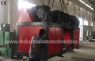China Automatic E Scrap Shredder , Double Shaft Waste Cable Shredder Machine for sale