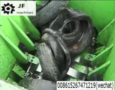 China Rubber Waste Tire Shredder Sharp Blades Low Noise Energy Saving Long Service Life for sale