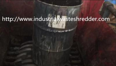 China Industrial Metal Drum Shredder Machine Custom Output For Hollow Containers for sale