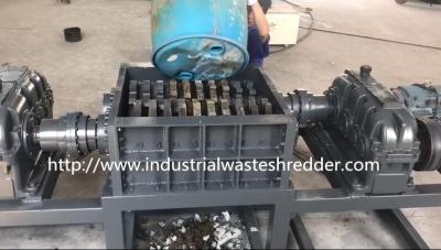 China Waste Scrap Plastic Drum Shredder Machine Multi - Functions Custom Capacity for sale