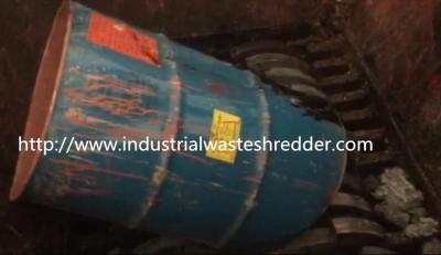 中国 注文色のプラスチック ドラム シュレッダー機械速度15 -リサイクルのための24rpm 販売のため