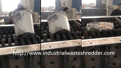 China Durable Plastic Bucket Shredder , Waste Barrel Large Car Shredding Machine for sale