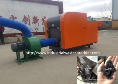 China PU Recycling Rag Cutting Machine Artificial Leather Animal Fur Shredder Crusher for sale
