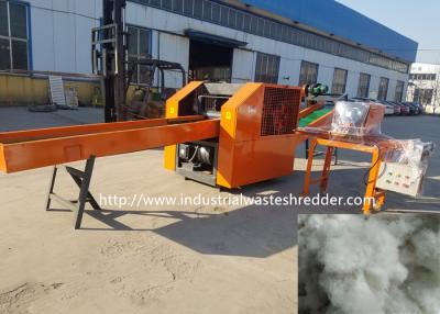 China Rebonded Foam Rag Cutting Machine Connect With Opener Machine Open Pieces Into Fiber for sale
