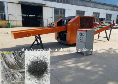 China PET Fiber Wire Industrial Waste Shredder PTT Fiber Cutting Machine Uniform Discharge for sale