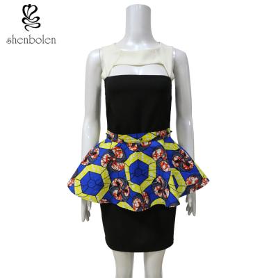 China Customized Size African Print Skirts , Womens African Print Mini Skirts for sale