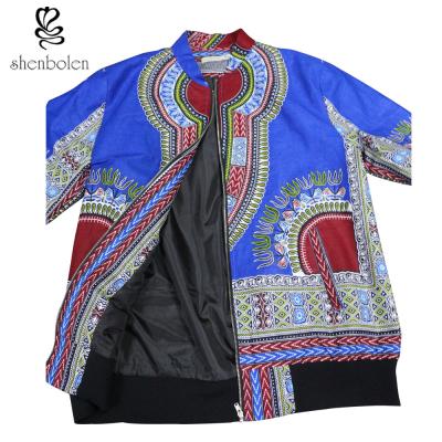 China Dashiki Lined Mens African Styles Attire Tops , African Print Jackets For Men for sale
