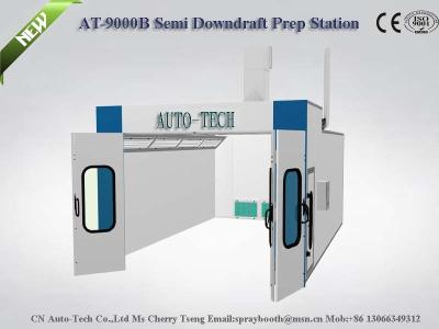 China AT-9000B Semi Downdraft Spray Booth with Heating System,Exhaust Air from Back,Semi Downdra for sale