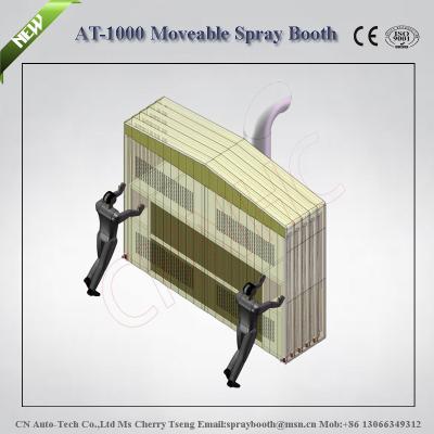 China New Design AT-1000 Car Painting Oven/Water Paint Spray Booth/Portable Spray Booth,mini mob for sale