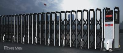 China Railless Alluminum Alloy Building Auto Folding Gates With Anti-Climb Photo Cell for sale