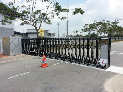 China Security Trackless Automatic Folding Gate Retractable For Enterprise and Public Institution for sale